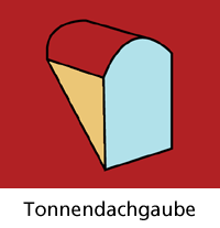 Tonnendachgaube